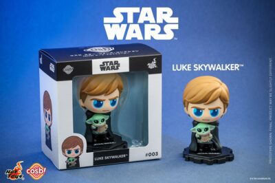 Minifigura Cosbi Luke Skywalker Grogu Star Wars The Mandalorian Hot Toys