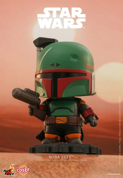 Minifigura Cosbi Boba Fett Black Star Wars The Mandalorian Hot Toys