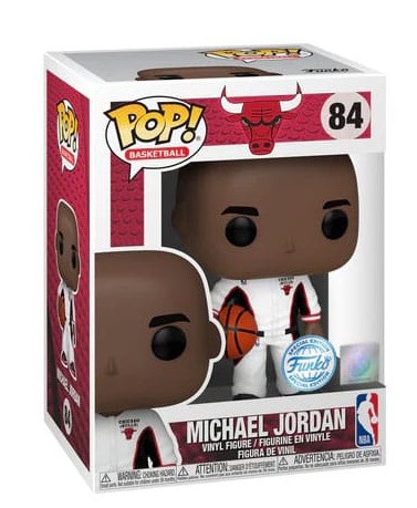 Figura Michael Jordan (Bulls White Warmup) Exclusive POP Funko 84
