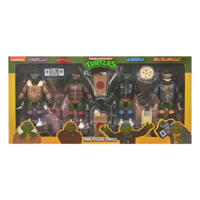 Pack 4 Figuras Tortugas Ninja Punk Turtles Neca