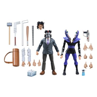 Pack de 2 Figuras Business Suit Casey Jones & Split Foot Soldier Tortugas Ninja (Cartoon) Neca