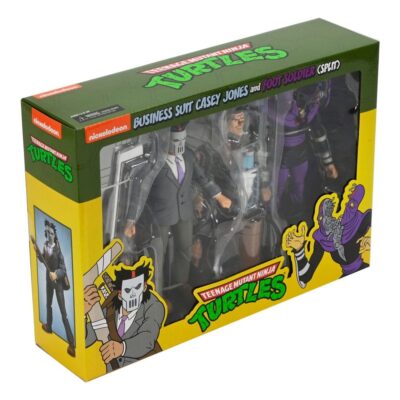 Pack de 2 Figuras Business Suit Casey Jones & Split Foot Soldier Tortugas Ninja (Cartoon) Neca