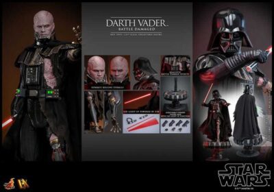 Figura Darth Vader Star Wars Battle Damaged Escala 1/6 Hot Toys