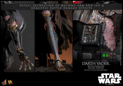 Figura Darth Vader Star Wars Battle Damaged Deluxe Escala 1/6 Hot Toys