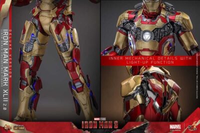 Figura Iron Man 3 Mark XLII 2.0 Deluxe Version Escala 1/6 Hot Toys