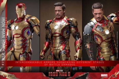 Figura Iron Man 3 Mark XLII 2.0 Deluxe Version Escala 1/6 Hot Toys