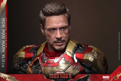 Figura Iron Man 3 Mark XLII 2.0 Deluxe Version Escala 1/6 Hot Toys