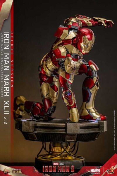 Figura Iron Man 3 Mark XLII 2.0 Deluxe Version Escala 1/6 Hot Toys