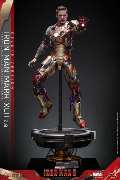 Figura Iron Man 3 Mark XLII 2.0 Deluxe Version Escala 1/6 Hot Toys
