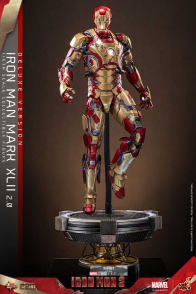 Figura Iron Man 3 Mark XLII 2.0 Deluxe Version Escala 1/6 Hot Toys