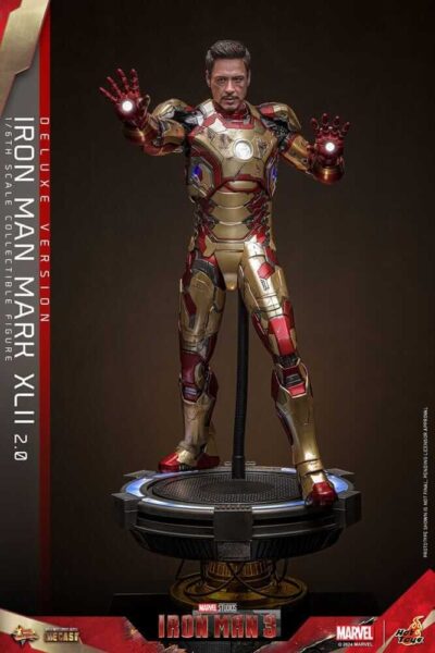 Figura Iron Man 3 Mark XLII 2.0 Deluxe Version Escala 1/6 Hot Toys
