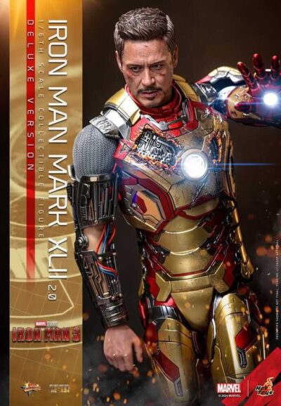 Figura Iron Man 3 Mark XLII 2.0 Deluxe Version Escala 1/6 Hot Toys