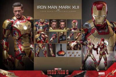 Figura Iron Man 3 Mark XLII 2.0 Escala 1/6 Hot Toys