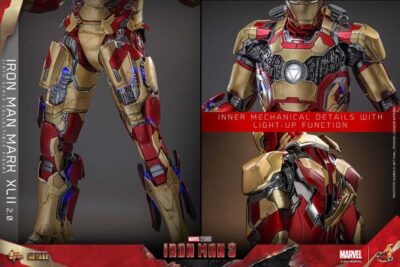 Figura Iron Man 3 Mark XLII 2.0 Escala 1/6 Hot Toys