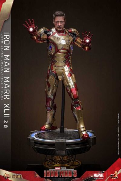 Figura Iron Man 3 Mark XLII 2.0 Escala 1/6 Hot Toys