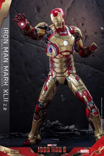 Figura Iron Man 3 Mark XLII 2.0 Escala 1/6 Hot Toys