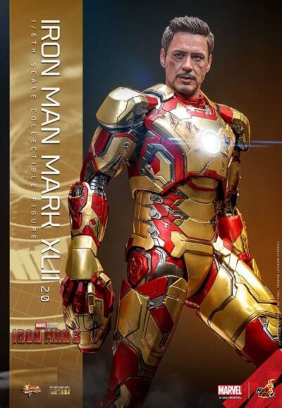 Figura Iron Man 3 Mark XLII 2.0 Escala 1/6 Hot Toys