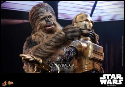 Figura Chewbacca Star Wars Episode V 1/6 con C-3PO Desmontado 36 cm - Hot Toys