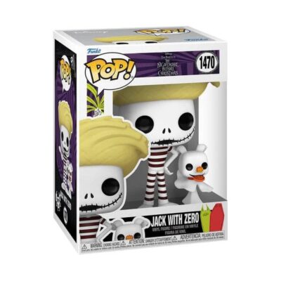Figura Jack con Zero (Playa) Nightmare Before Christmas POP Disney Funko 1470