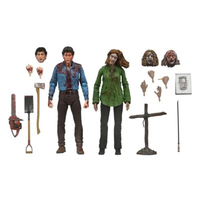 Pack de dos figuras Bloody Ash & Cheryl Williams Evil Dead 18 cm NECA