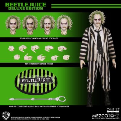 Figura Beetlejuice (Edición Deluxe) Bitelchús Mezco Toyz 1/12