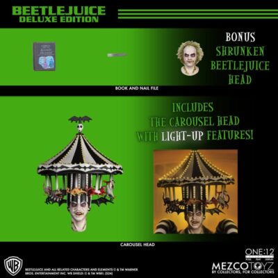 Figura Beetlejuice (Edición Deluxe) Bitelchús Mezco Toyz 1/12