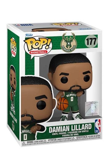 Figura Damian Lillard Milwaukee Bucks Legends NBA Basketball POP Funko 177