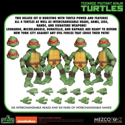 Set Deluxe Tortugas Ninja Teenage Mutant Ninja Turtles Mezco