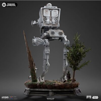 Estatua AT-ST y Chewbacca Star Wars Demi Art Scale 1/20 Iron Studios