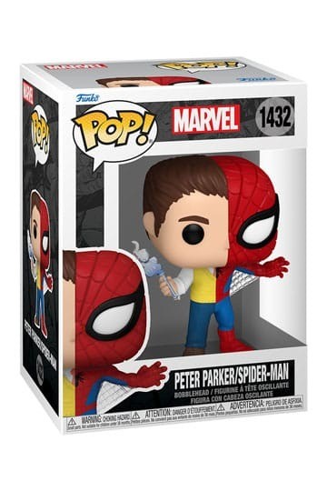 Figura Spider-Man/Peter Parker Dividido Marvel POP Funko 1432
