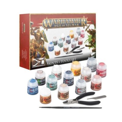 Age Of Sigmar: Paints and tool Set Warhammer