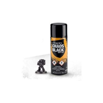 Spray Imprimacion Chaos Black (400ml). Warhammer