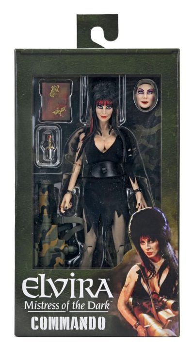 Figura Elvira Commando Con Ropa Neca