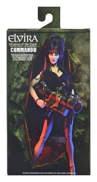 Figura Elvira Commando Con Ropa Neca