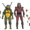 Tortugas Ninja (1990 Movie) Figura Roof Top Battle Shredder vs Leo 18 cm