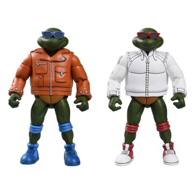 Tortugas Ninja (Cartoon) Figura Punk Leo and Punk Raph 2 Pack 18 cm