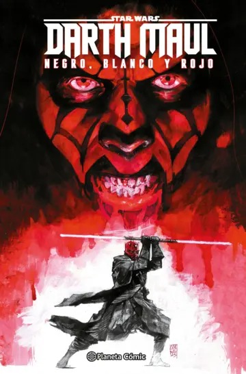 Star Wars Darth Maul Blanco negro y rojo