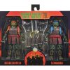 Pack 2 Figuras Leonardo & Michelangelo Tortugas Ninja III Neca