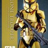 Figura Clone Trooper Gold Chrome Version Star Wars Exclusiva Hot Toys