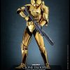 Figura Clone Trooper Gold Chrome Version Star Wars Exclusiva Hot Toys