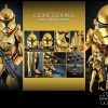 Figura Clone Trooper Gold Chrome Version Star Wars Exclusiva Hot Toys