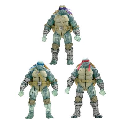Pack 3 Figuras Ghost Brothers Tortugas Ninja El Último Ronin Neca