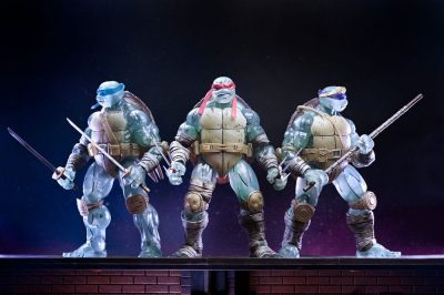 Pack 3 Figuras Ghost Brothers Tortugas Ninja El Último Ronin Neca