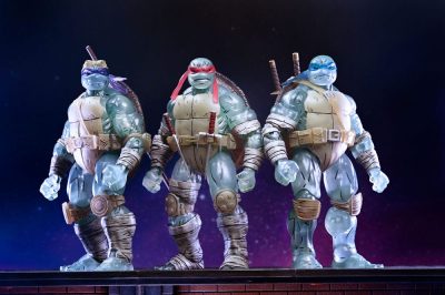Pack 3 Figuras Ghost Brothers Tortugas Ninja El Último Ronin Neca