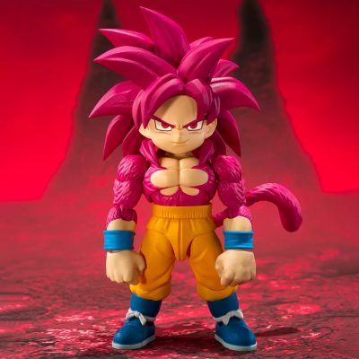 SH FIGUARTS COLLECTORS SHOP DRAGON BALL DAIMA SON GOKU SUPER SAIYAN 4 MINI