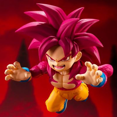 SH FIGUARTS COLLECTORS SHOP DRAGON BALL DAIMA SON GOKU SUPER SAIYAN 4 MINI