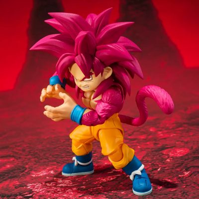 SH FIGUARTS COLLECTORS SHOP DRAGON BALL DAIMA SON GOKU SUPER SAIYAN 4 MINI