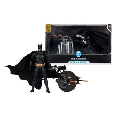 The Dark Knight DC Multiverse Action Figure with Vehicle Batman & The Batpod 18 cmf
