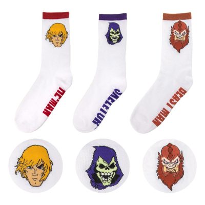 Amos del Universo Revelación Juego de 3 calcetines He-Man & Skeletor & Beast Man