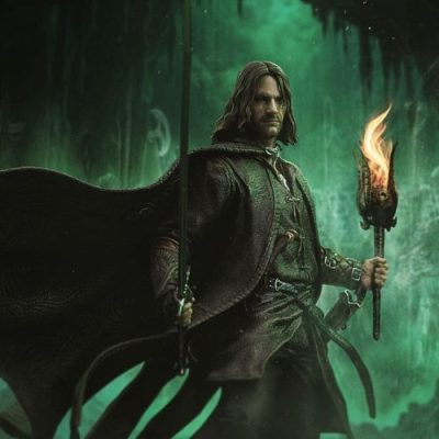 El Señor de los Anillos Estatua Art Scale Aragorn Unleashed 31 cm